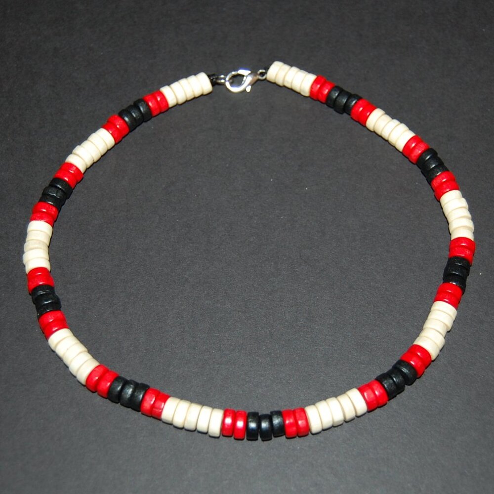 Wood Necklace,Mens Necklace,Wooden Men Necklace,Surfer Necklace,Wood Beaded